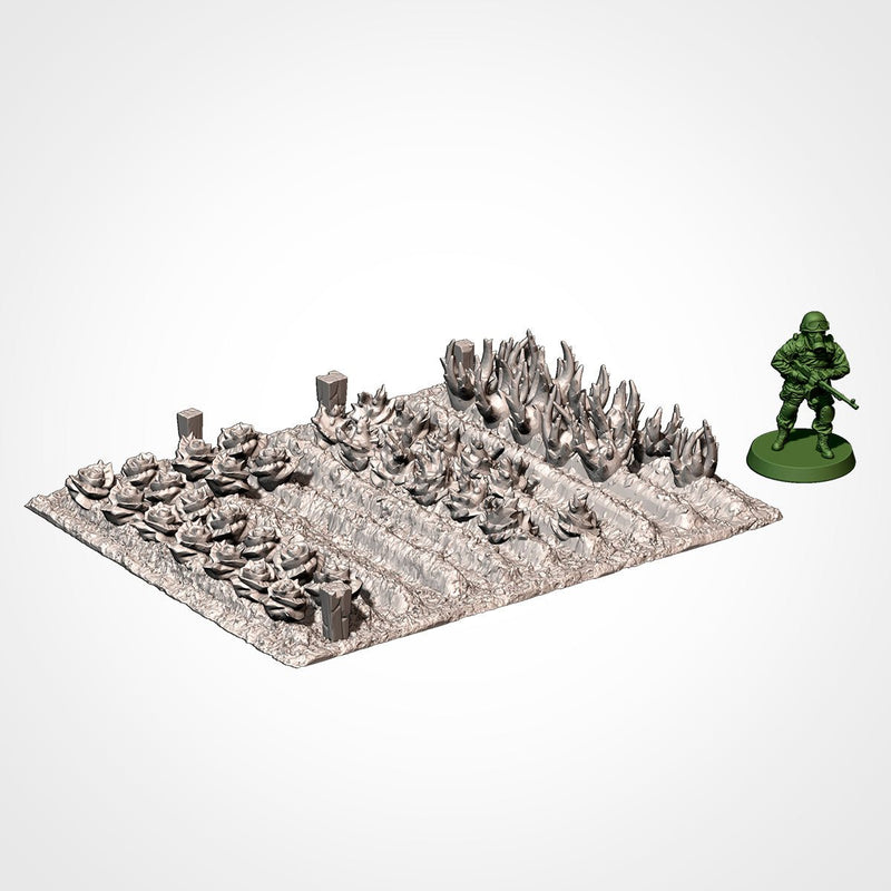 Crops 3D printed terrain view 12