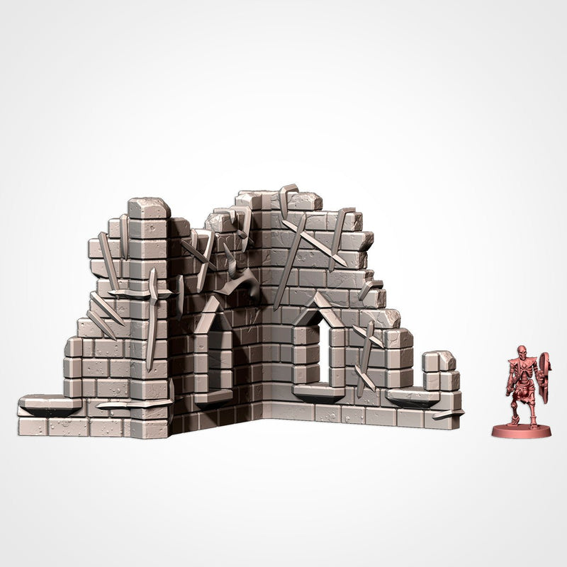 Cursed Fortress 3D printed terrain view 12