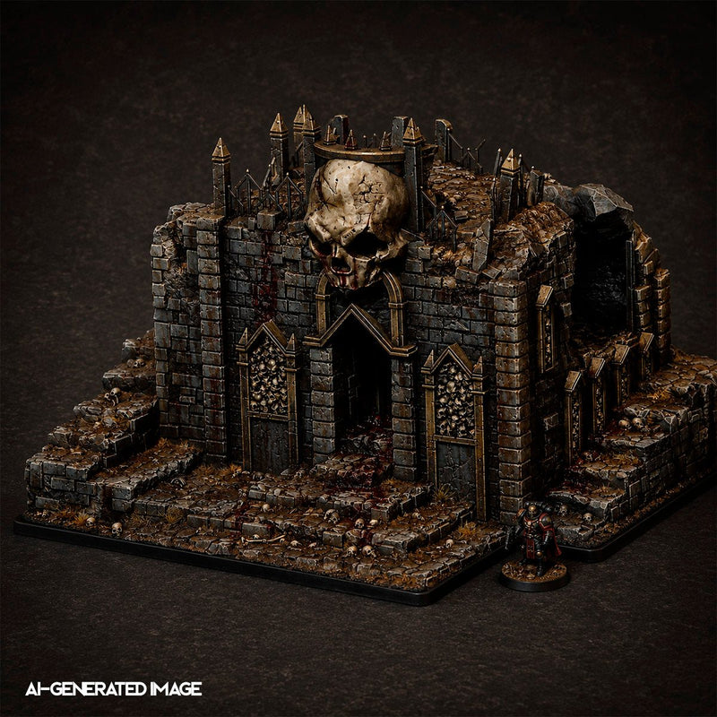 Cursed Mausoleum 3D printed terrain view 12