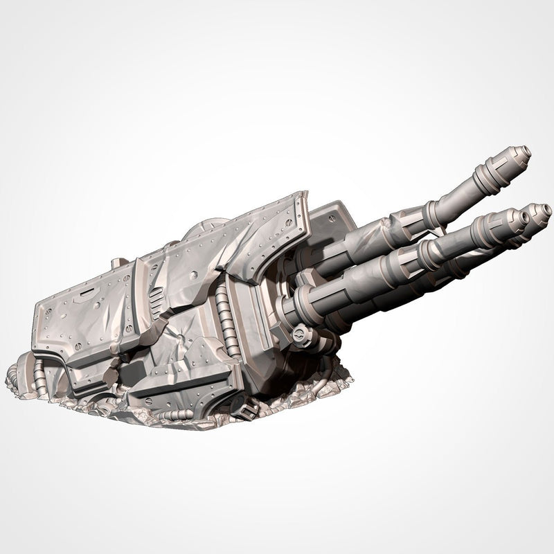 Mega Titan Destroyed 3D printed terrain view 12