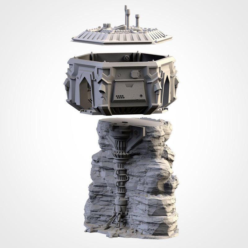 Sci-Fi City 3D printed terrain view 12