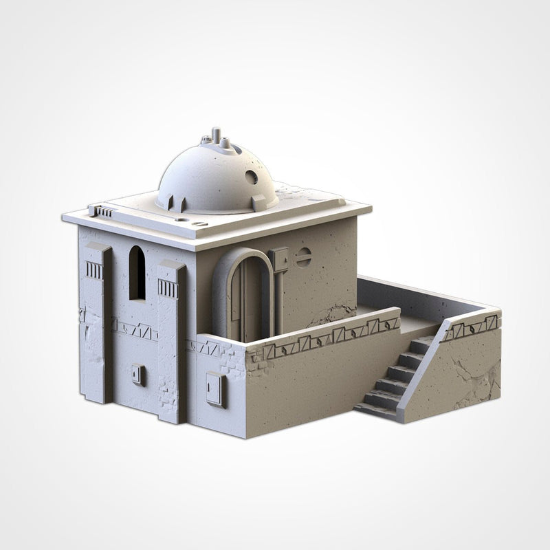 Desert Buildings 3D printed terrain view 12