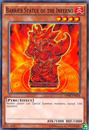 Barrier Statue of the Inferno (OP04-EN018) [OP04]