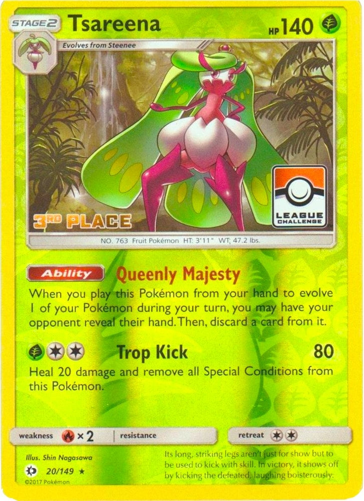 Tsareena 20 149 League Challenge 3rd Place (020/149) [PR]