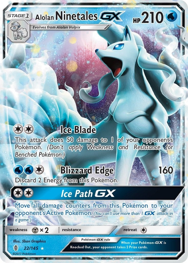 Alolan Ninetales GX (22/145) [SM02]