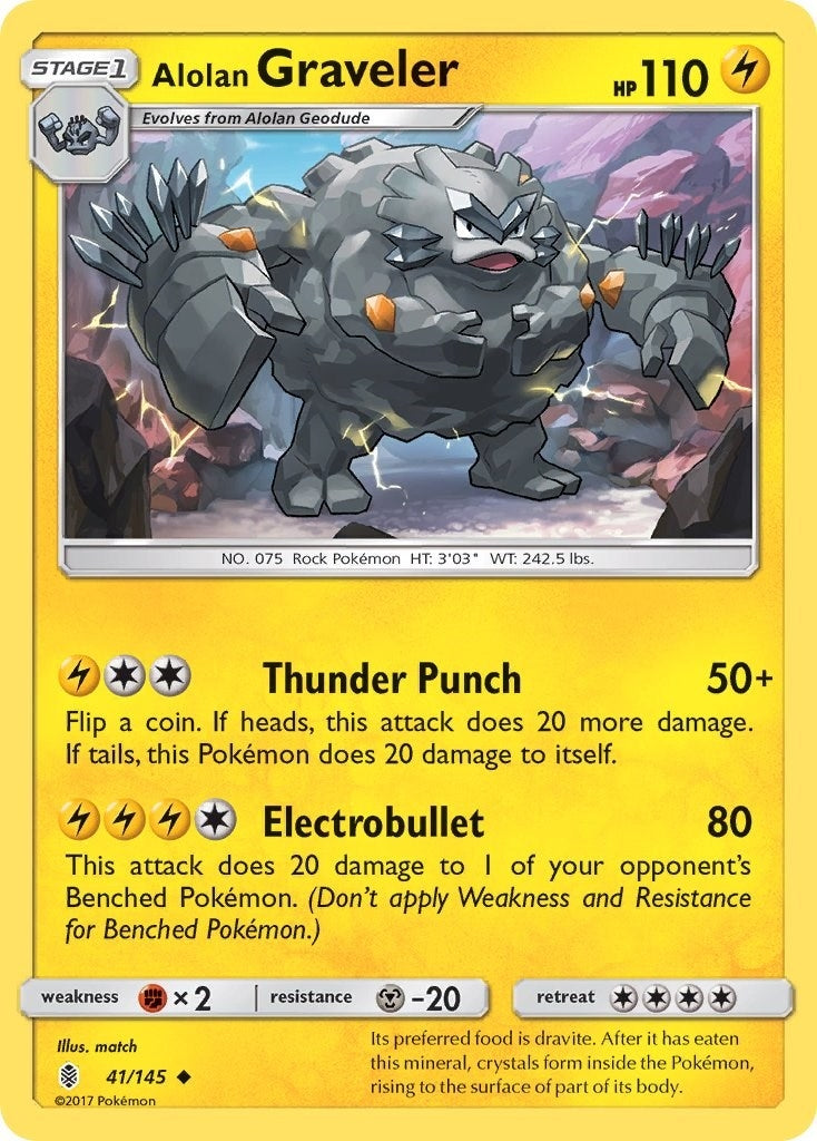 Alolan Graveler (41/145) [SM02]
