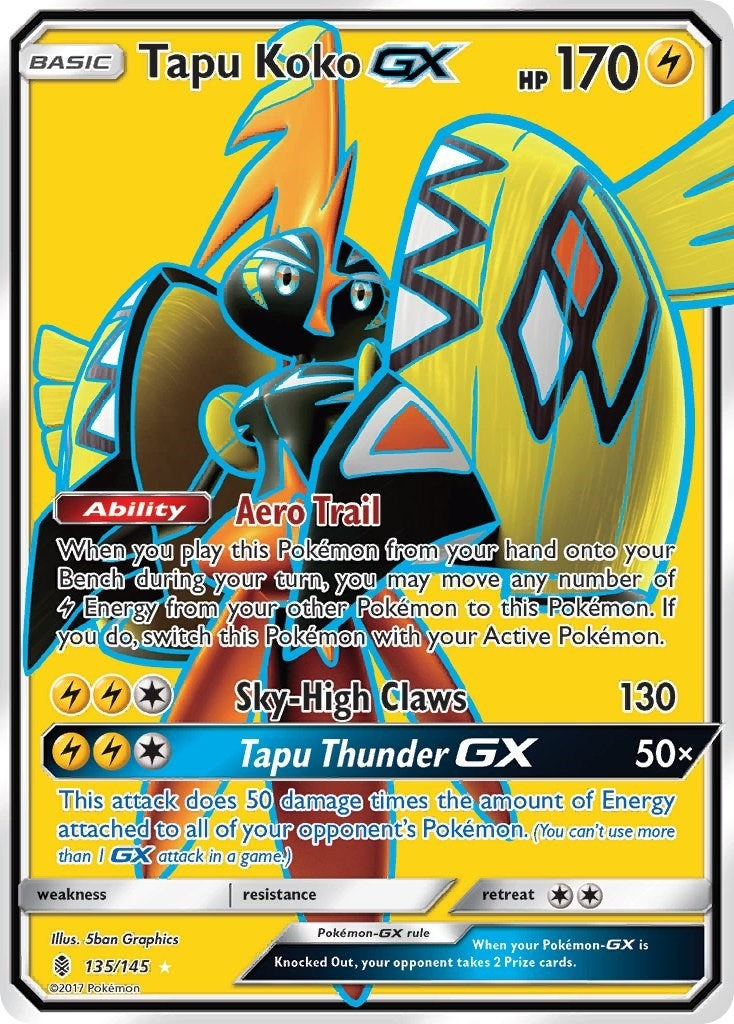 Tapu Koko GX Full Art (135/145) [SM02]