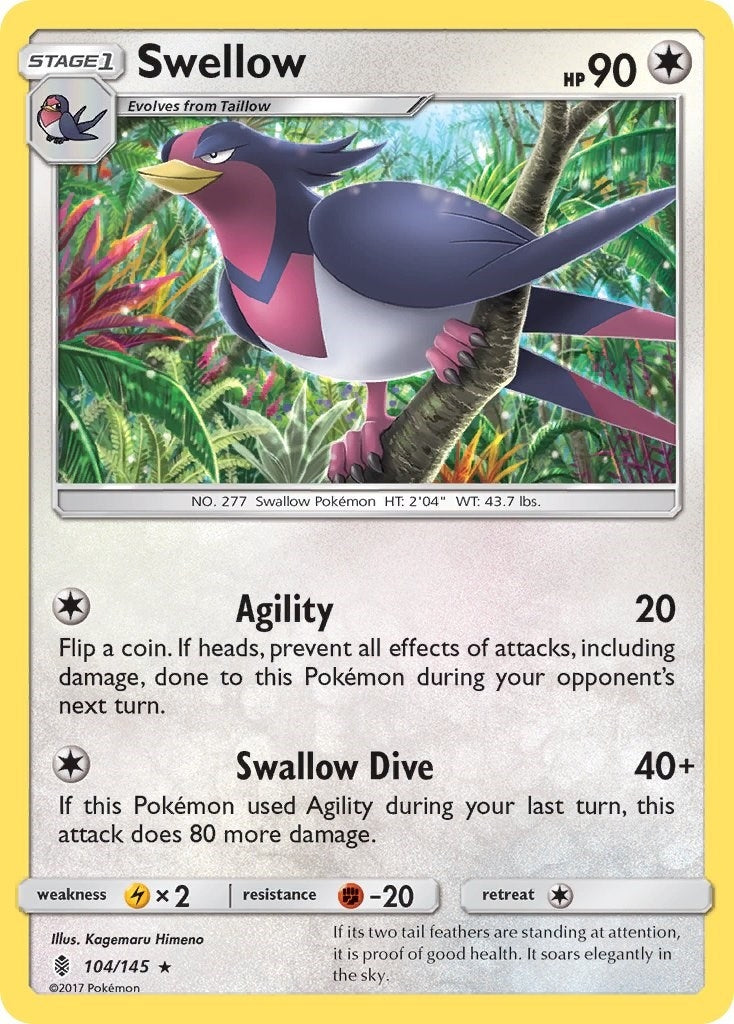 Swellow (104/145) [SM02]