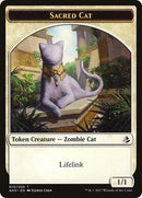 Sacred Cat Insect Double Sided Token (10 // 19) [AKH]