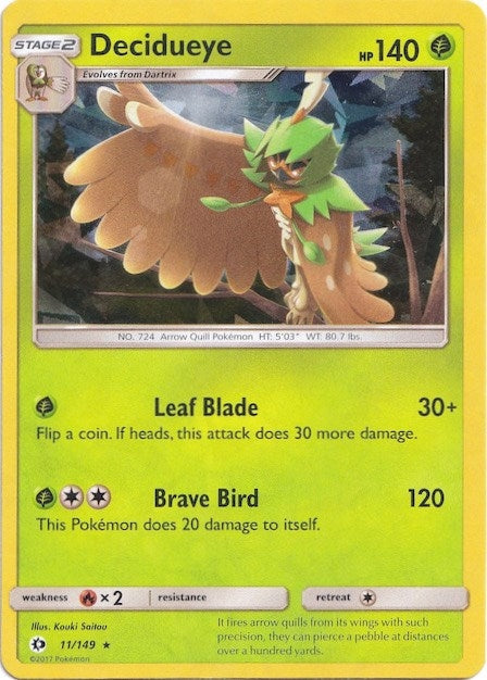 Decidueye 011 149 Cracked Ice Holo (011/149) [PR]