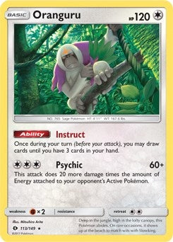 Oranguru - 113/149 (SM Base Set) (113/149) (Deck Exclusives)