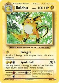 Raichu 36 108 XY Evolutions (036/108) [PR]
