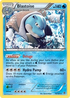 Blastoise 16 101 BW Plasma Blast (016/101) [PR]
