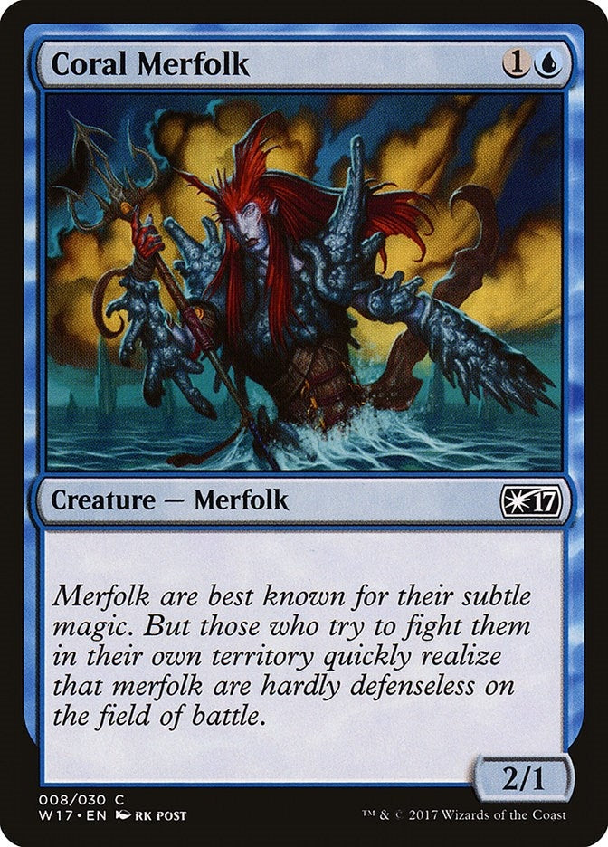 Coral Merfolk (8) [W17]