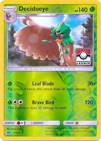 Decidueye 11 149 Pokemon League (011/149) [PR]