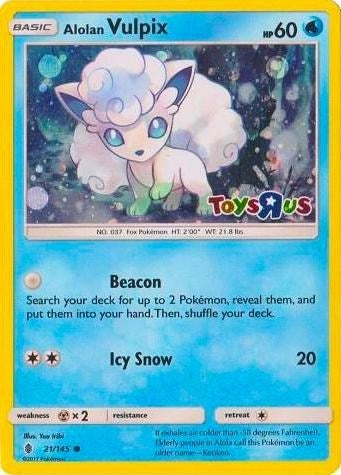 Alolan Vulpix 21 145 Toys R Us Promo (021/145) [MCAP]