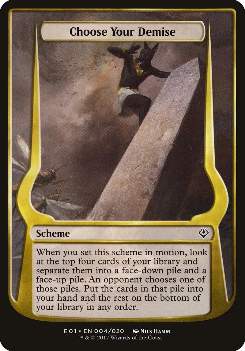 Choose Your Demise Archenemy Nicol Bolas (4) [OVER]