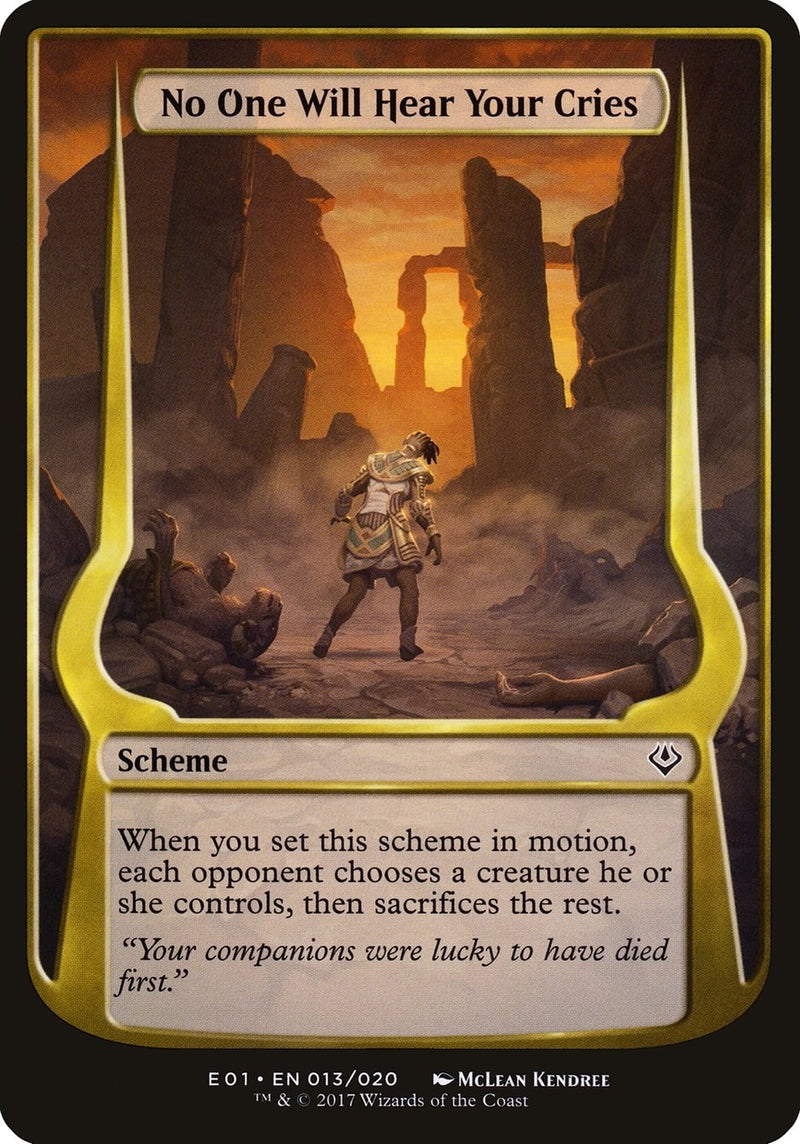 No One Will Hear Your Cries Archenemy Nicol Bolas (13) [OVER]