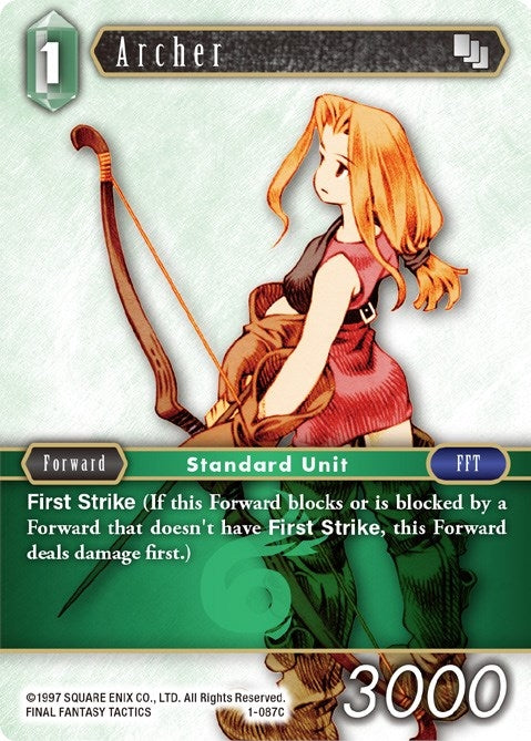 Archer Female Unit 1 087C (1-087C) [OP1]