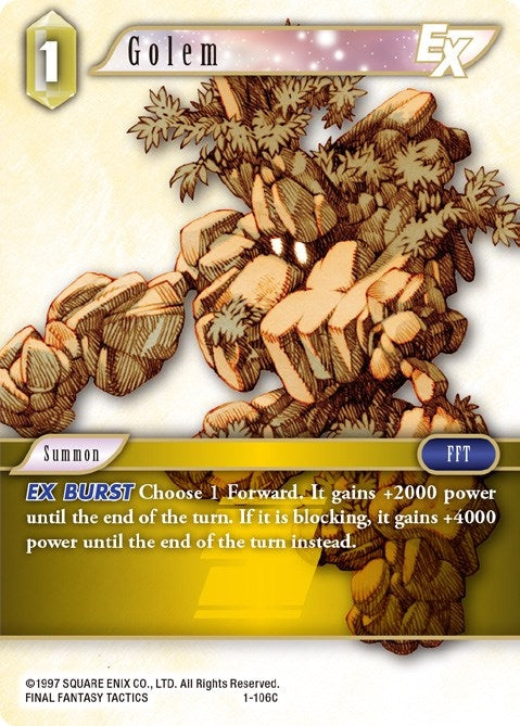 Golem EX (1-106C) [OP1]