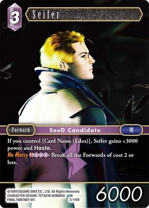 Seifer Rare (2-110R) [OP2]