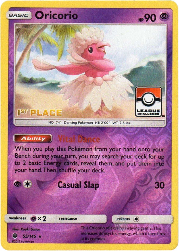 Oricorio 55 145 League Challenge 1st Place (055/145) [PR]
