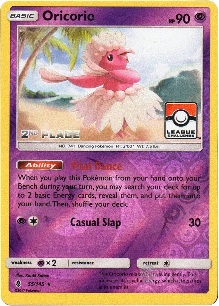Oricorio 55 145 League Challenge 2nd Place (055/145) [PR]