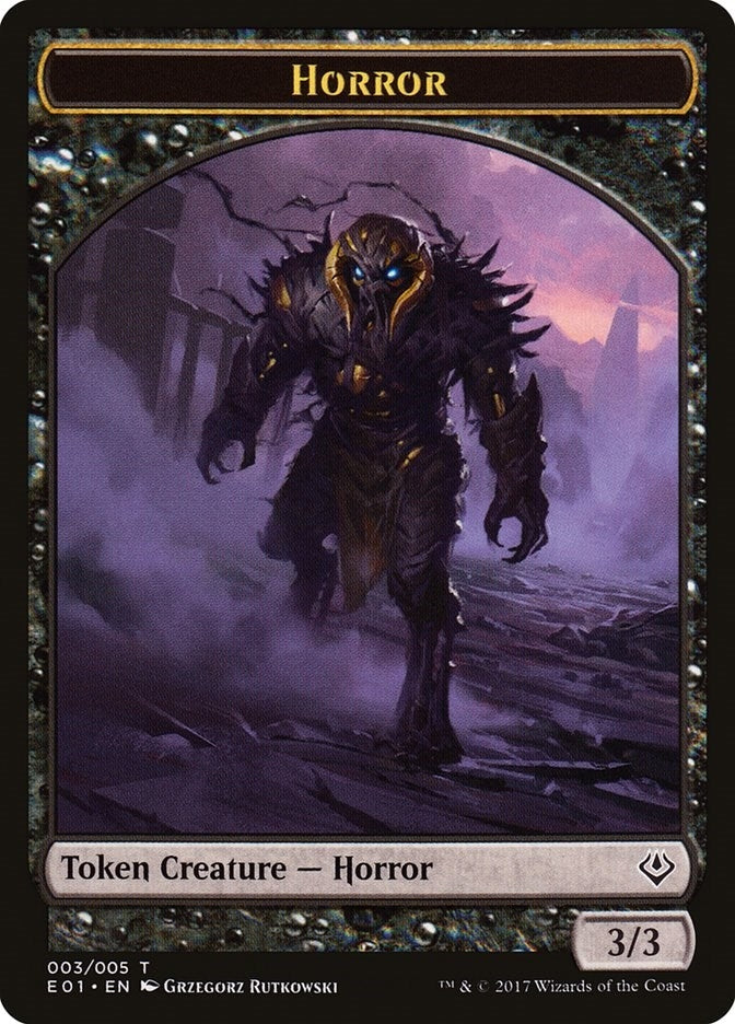 Horror Zombie Double Sided Token (3) [AC2]