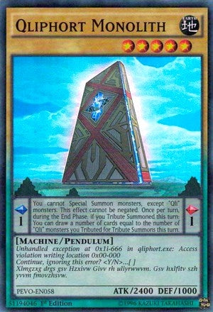 Qliphort Monolith [PEVO-EN058] Super Rare