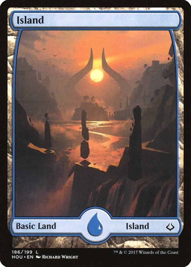 Island 186 Full Art (186) [HOU]