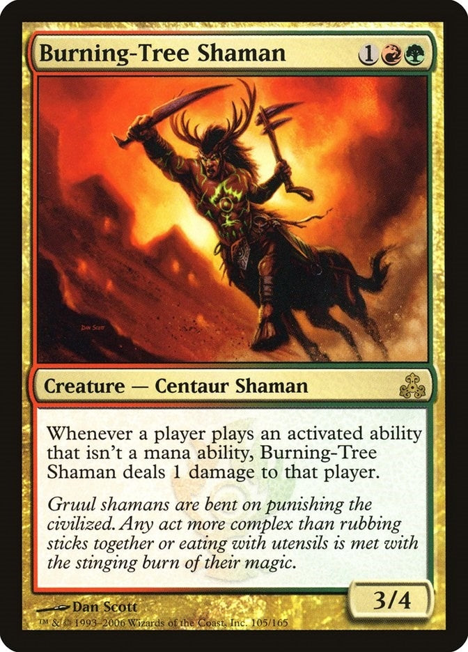 Burning Tree Shaman (105) [GPT]