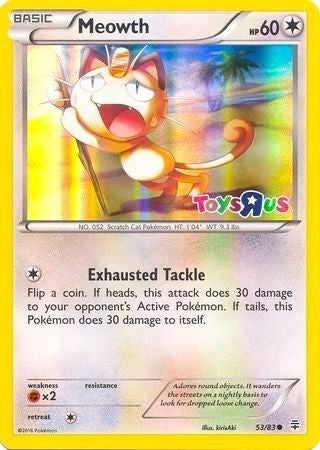 Meowth 53 83 Toys R Us Promo (053/083) [MCAP]