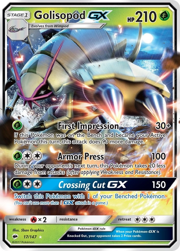 Golisopod GX (17/147) (SM - Burning Shadows)