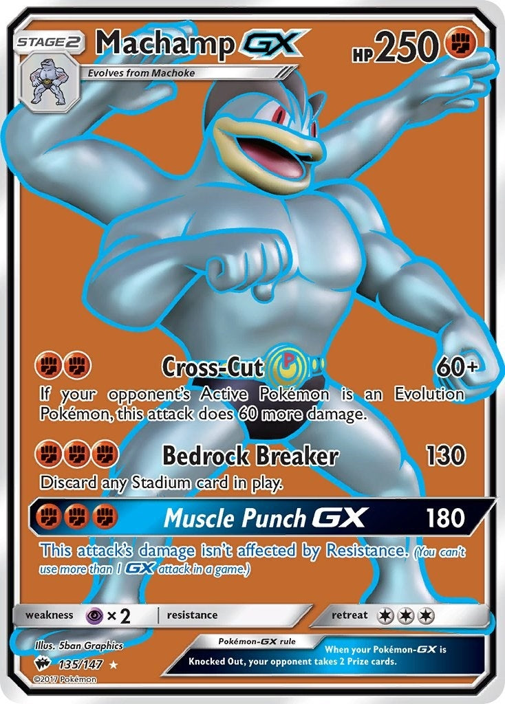 Machamp GX Full Art (135/147) [SM03]
