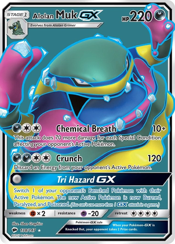 Alolan Muk GX Full Art (138/147) [SM03]
