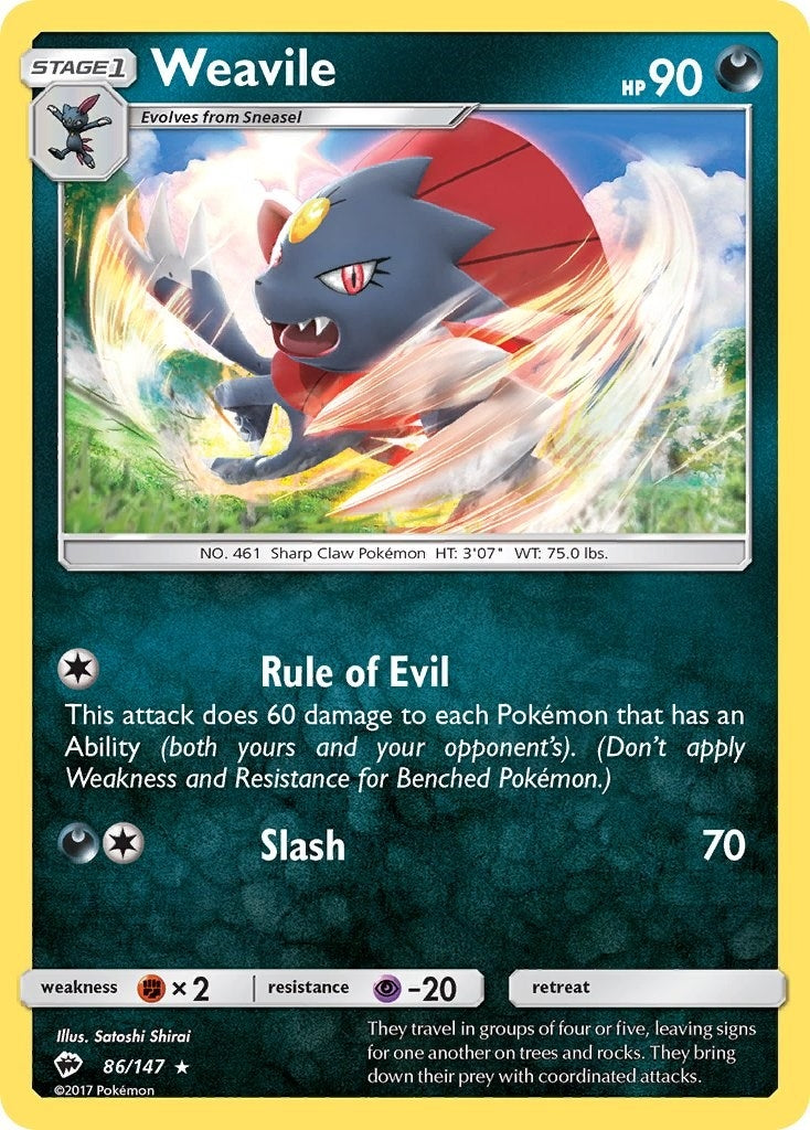 Weavile (86/147) [SM03]