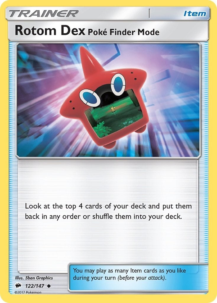 Rotom Dex Poke Finder Mode (122/147) [SM03]