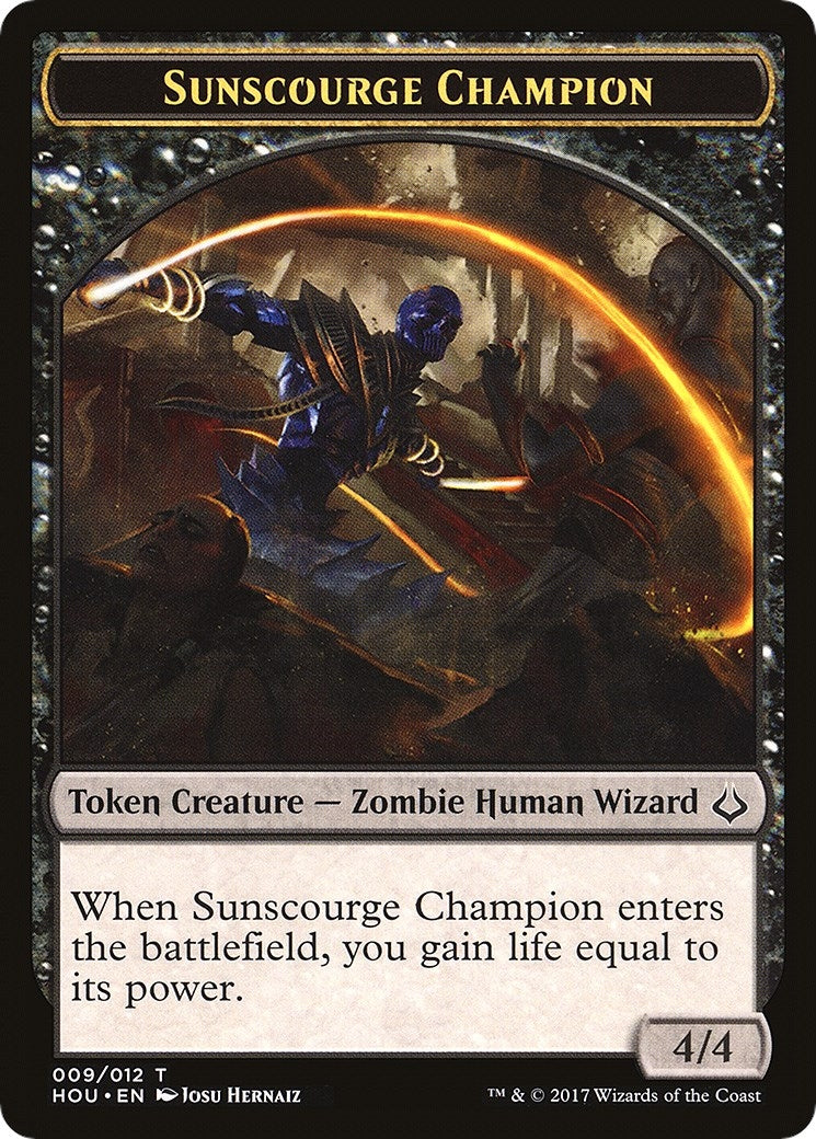 Sunscourge Champion Cat Double Sided Token (9 // 16) [HOU]