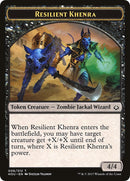 Resilient Khenra Zombie Double Sided Token (6 // 20) [HOU]