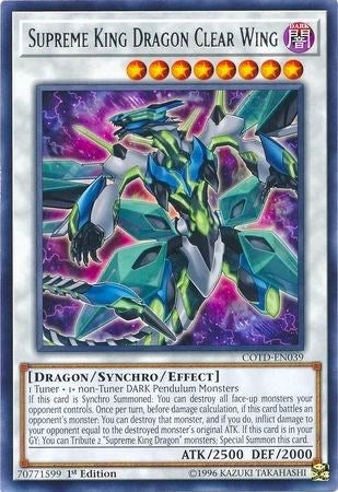 Supreme King Dragon Clear Wing (COTD-EN039) [COTD]