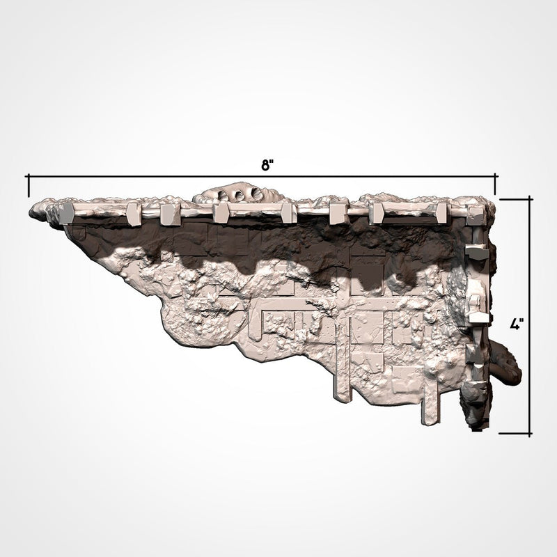 Infected Ruins GW 10th 3D printed terrain view 13
