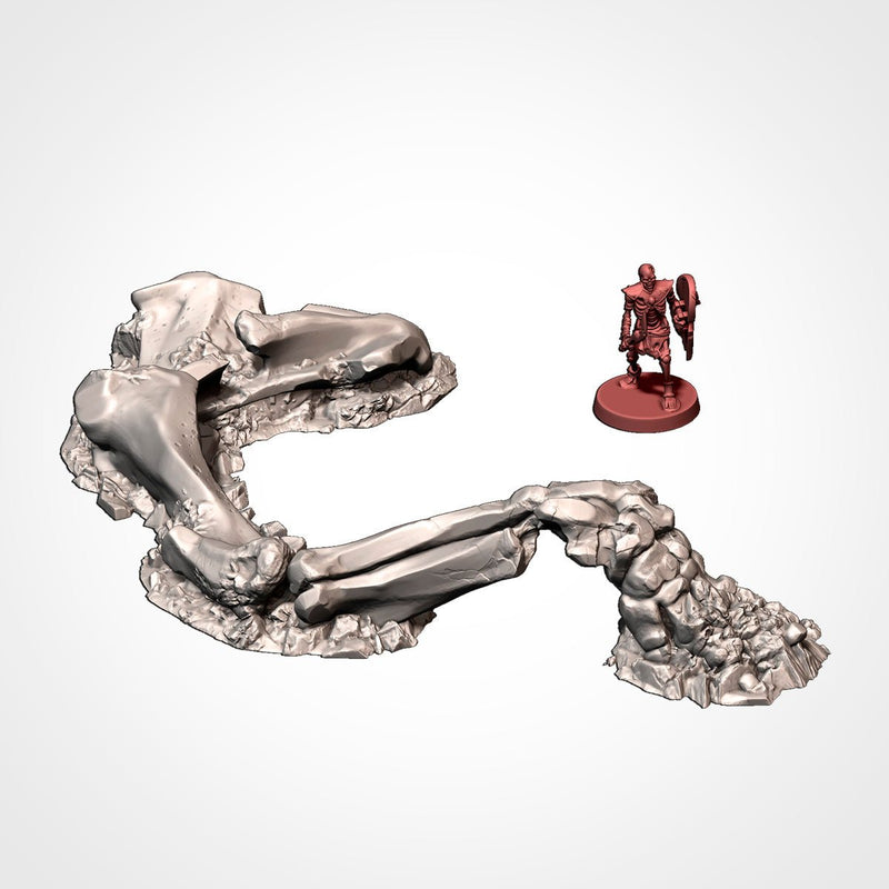 Dead Giant Mammoths 3D printed terrain view 13