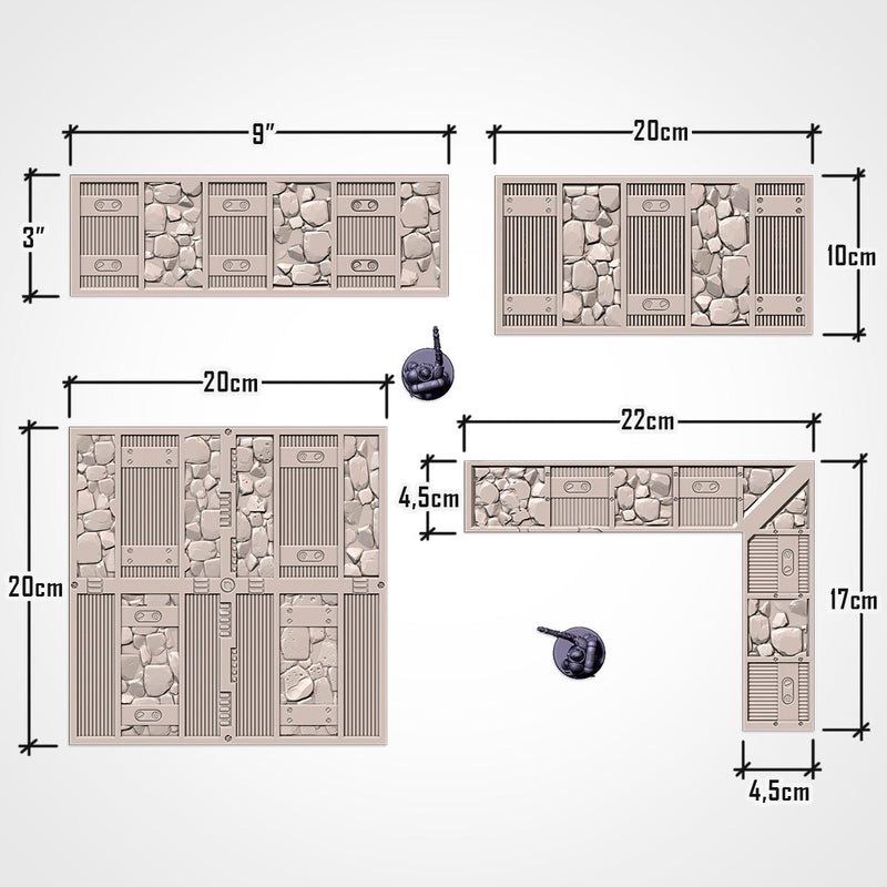 Cathedral Ruins UKTC 3D printed terrain view 13