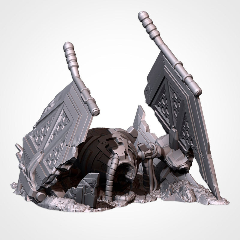 Crashed Spaceships 3D printed terrain view 13