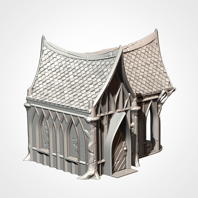 Wood Elf Village 3D printed terrain view 13