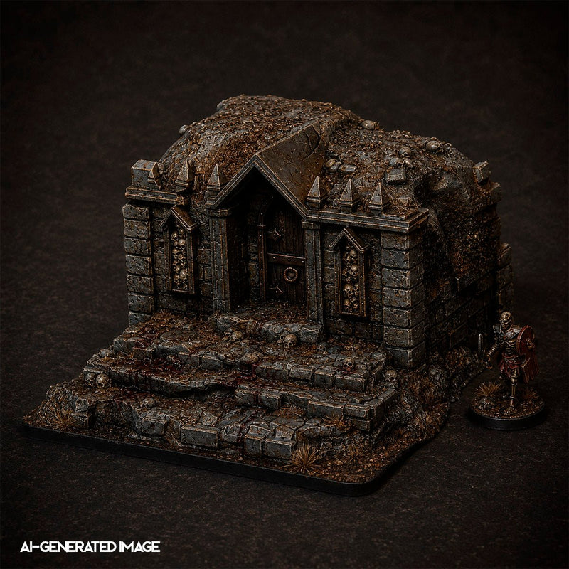 Cursed Mausoleum 3D printed terrain view 13