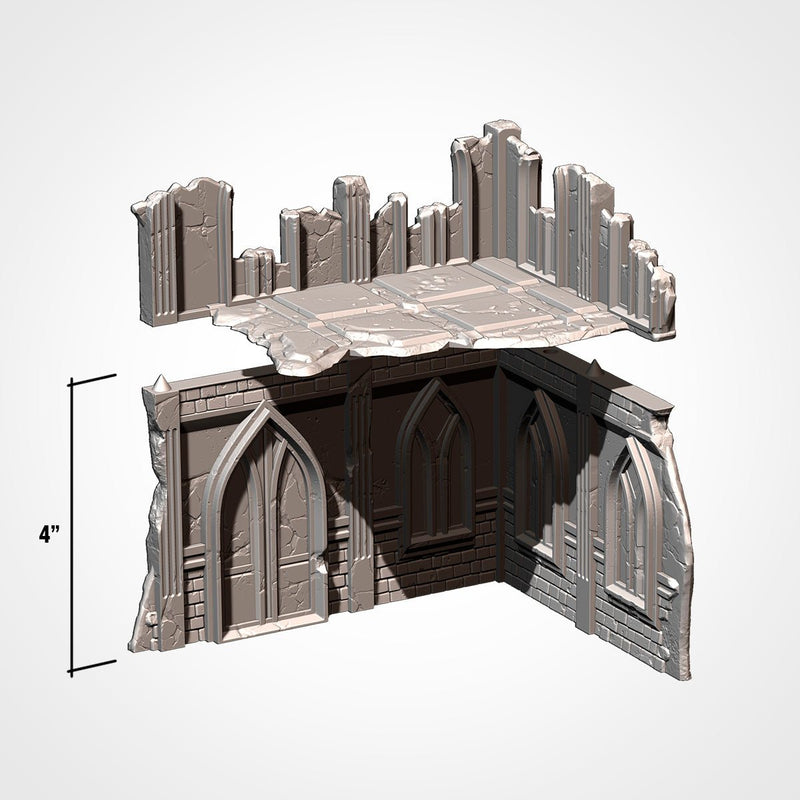 City Classic Ruins GW V11 3D printed terrain view 13