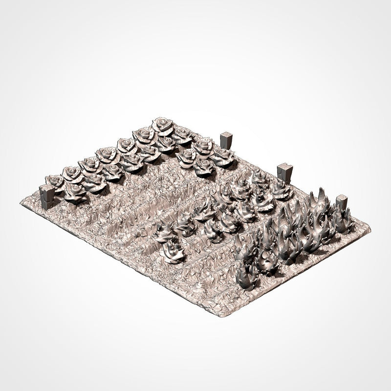 Crops 3D printed terrain view 13