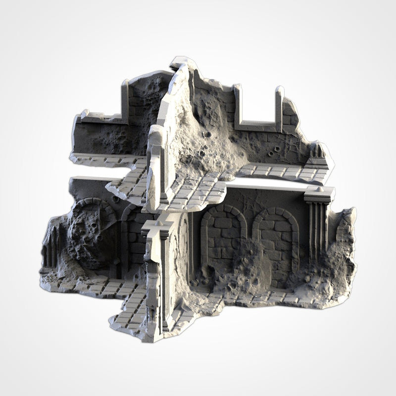 Infected Ruins 3D printed terrain view 13