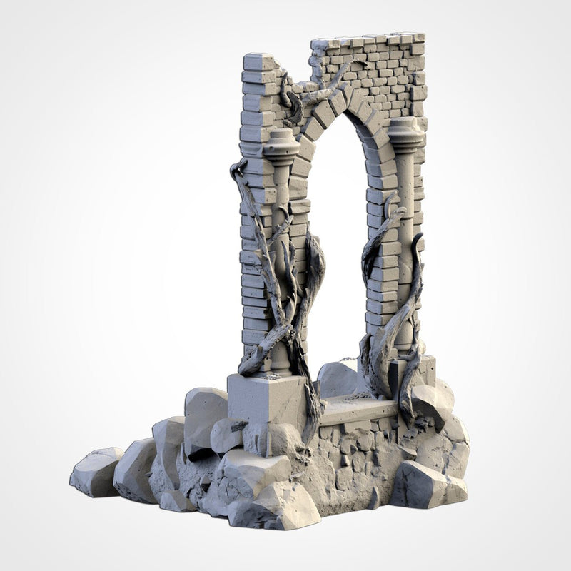 Abandoned City Ruins 3D printed terrain view 13
